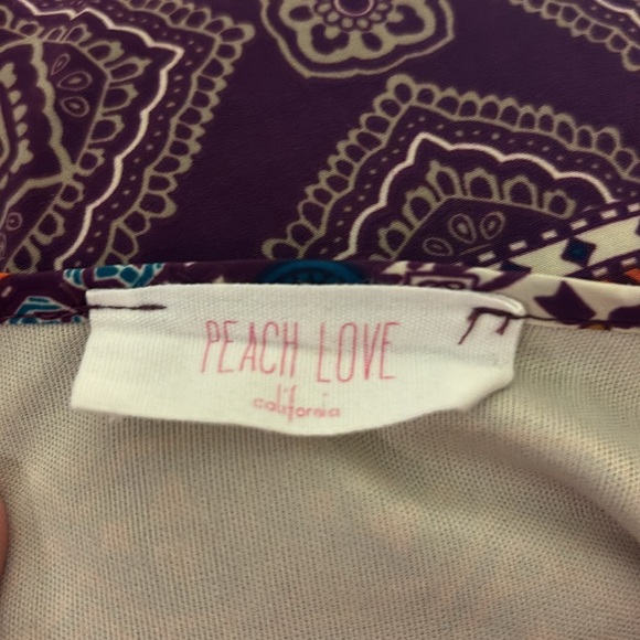 Peach Love Boho Dress Size Medium - Picture 4 of 5